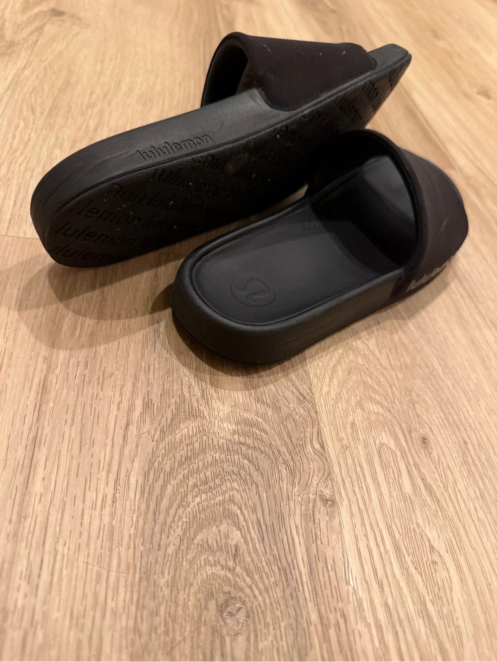 lululemon athletica Black Slide Sandals